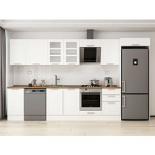 Alvinka 385X222 cm Mbr_c Mutfak Dolabı Beyaz Beyaz MB-E90S45S50-3