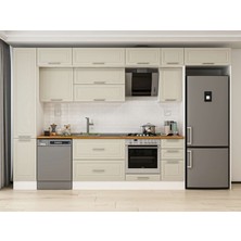Alvinka 360X240 cm Mbr_c Mutfak Dolabı Beyaz Kumtaşı MBB-E80B40S40-2