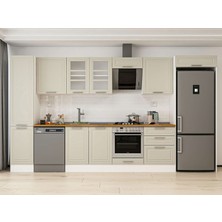 Alvinka 385X222 cm Mbr_c Mutfak Dolabı Beyaz Kumtaşı MBB-E80B45S60-3