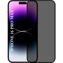 Elixem İphone 16 Pro Max Uyumlu Tam Kaplayan Hayalet Ekran Koruyucu Temperli Cam