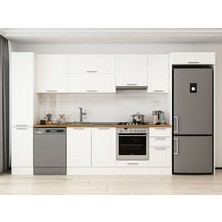 Alvinka 370X222 cm Mbr_c Mutfak Dolabı Beyaz Beyaz MBB-E90B40S40-1