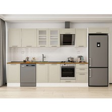 Alvinka 375X222 cm Mbr_c Mutfak Dolabı Beyaz Kumtaşı MB-E80S50S45-3