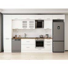 Alvinka 380X240 cm Mbr_c Mdf Mutfak Dolabı Beyaz Beyaz MBB-E80B50S50-3