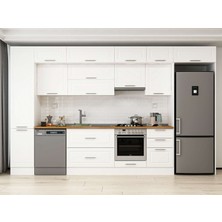 Alvinka 385X240 cm Mbr_c Mutfak Dolabı Beyaz Beyaz MBB-E90B45S50-1