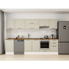 Alvinka 310X210 cm Mbr_c Mutfak Dolabı Beyaz Kumtaşı M-E90S50S50-1