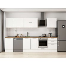 Alvinka 320X210 cm Mbr_c Mdf Mutfak Dolabı Beyaz Beyaz M-E90S50S60-2