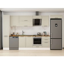 Alvinka 370X222 cm Mbr_c Mutfak Dolabı Beyaz Kumtaşı MBB-E80B40S50-2