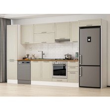 Alvinka 370X222 cm Mbr_c Mutfak Dolabı Beyaz Kumtaşı MBB-E80B50S40-1