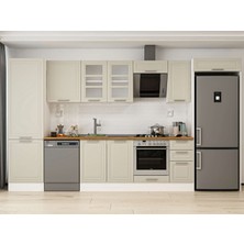 Alvinka 380X222 cm Mbr_c Mutfak Dolabı Beyaz Kumtaşı MBB-E80B60S40-3