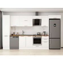Alvinka 380X222 cm Mbr_c Mutfak Dolabı Beyaz Beyaz MBB-E90B45S45-2
