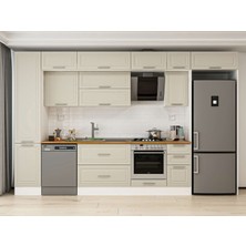 Alvinka 365X240 cm Mbr_c Mutfak Dolabı Beyaz Kumtaşı MBB-E80B45S40-2