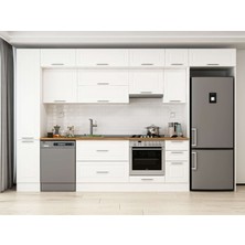 Alvinka 360X240 cm Mbr_c Mutfak Dolabı Beyaz Beyaz MBB-E80B40S40-1