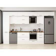 Alvinka 385X240 cm Mbr_c Mutfak Dolabı Beyaz Beyaz MBB-E90B45S50-2