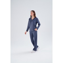 Paw Garage Kadın Miley Kışlık Modal Takım - Büyük Beden Uyumlu, Sıkmayan, Esnek ve Yumuşak - 130 Kg'a Kadar