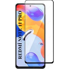 Elixem Xiaomi Note 11 Pro Uyumlu Tam Kaplayan 5D Çerçeveli Ekran Koruyucu Temperli Cam