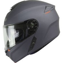 Axxis Motosiklet Kaskı Storm SV Solid A2 Matt-Titanium Çene Açılır Kask