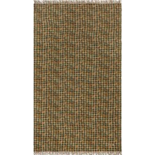 The House Of Lyria Tormento Italyan Tasarım Kareli Keten Masa Örtüsü Yeşil