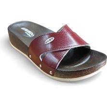 Esem 0047 Z 0012 Kadın Günlük Comfort Yazlık Terlik Bordo