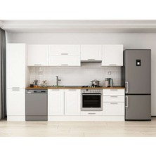 Alvinka 320X210 cm Mbr_c Mdf Mutfak Dolabı Beyaz Beyaz MB-E90B50S60-1