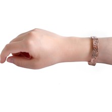 Bütüncül Şifa Bakır Bileklik Desenli (Ayarlanabilir)