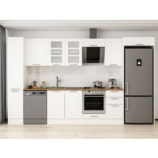 Alvinka 375X222 cm Mbr_c Mdf Mutfak Dolabı Beyaz Beyaz MBB-E90B40S45-3
