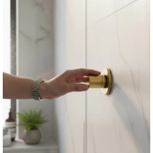 İsaoğlu Yapı Mat Gold Ankastre Stop Walf Fırçalanmış Altın Ankastre Taharet Musluğu Vitra Uyumludur