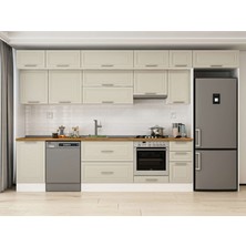 Alvinka 370X240 cm Mbr_c Mutfak Dolabı Beyaz Kumtaşı MB-E80S50S40-1