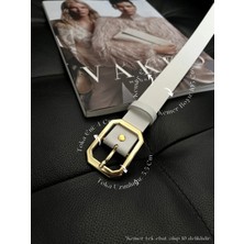 Fiori Köşeli Toka Kadın Kemeri, Pantolon Kemeri, Ceket Kemeri, Elbise Kemeri