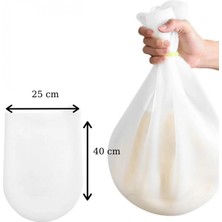 MiraLive Büyük Hamur Torbası Silikon Şeffaf Hamur Yoğurma Torbası Ekmek Makarna Mantı Hamuru Kolay Yoğurma (4887)