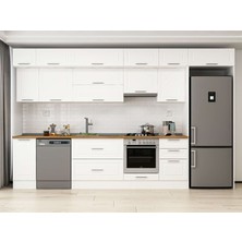 Alvinka 370X240 cm Mbr_c Mutfak Dolabı Beyaz Beyaz MB-E80S40S50-1