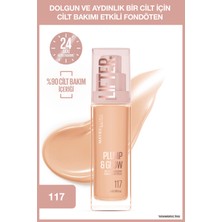 Maybelline New York Lifter Niasinamid ve Hyalüronik Asit Içeren Aydınlatan Fondöten - 117