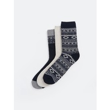 Lcw Accessories Karışık Desenli Erkek Soket Çorap 3'lü