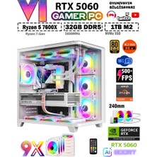 Zeiron GTA-VI Elite X20 Ryzen 7600X 32GB 5600MHZ DDR5 Ram 1TB M.2 SSD 8GB RTX5060 Sıvı Soğutmalı Premium Oyuncu Bilgisayarı