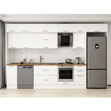 Alvinka 375X240 cm Mbr_c Mdf Mutfak Dolabı Beyaz Beyaz MB-E90S40S45-2
