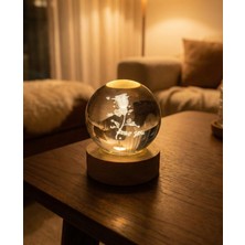 Aludra Craft Studio Kristal LED Işıklı Küre