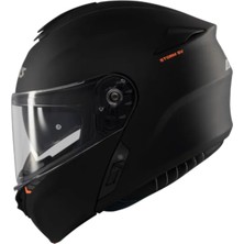 Axxis Motosiklet Kaskı Storm Sv Solid A1 Matt-Black Çene Açılır Kask
