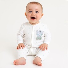 Sebi Bebe Puantiyeli Ayılı Papyonlu Tulum 1138