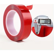 Silikon Çift Taraflı Montaj Bantı Şeffaf Tape 19MM x 5mt