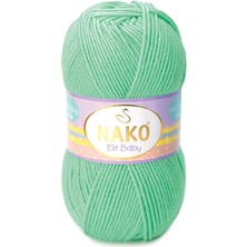 Nako Elit Baby (5 Adet) 10001 Mint Yeşili Renk El Örgüi Pliği
