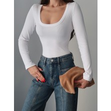 Paw Garage Kadın Siena Geniş Yaka Biyeli Body