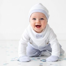 Sebi Bebe Papyonlu Yaka Baskılı 5'li Hastane Çıkış Seti 2045