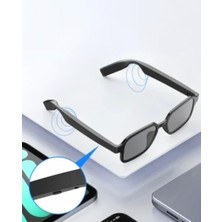 Sidens Store Earldom SG01 Bt 5.4 Dahili Hoparlörlü Kablosuz Arama Özellikli Akıllı Güneş Gözlüğü - Siyah