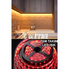 Atlantis Mutfak Dolabı Tezgah Üstü Için 5 Metre Şerit LED Işık Adaptörlü Tak Çalıştır