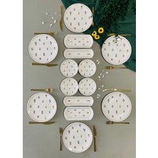 Hooly Home Pastel Bahçe Model 6 Kişilik 14 Parça Kahvaltı Takımı