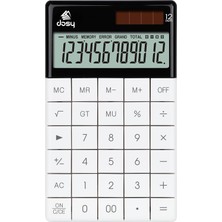 Karokstore Dosy Hesap Makinesi, Beyaz, Orta Boy, 166MMX100MM