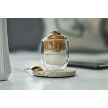 Karokstore Çift Camlı 2'li Espresso Bardak Seti, Şeffaf, 80 ml