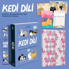 Karokstore Kedi Dili - Kedinizi Anlayabilmeniz Için Resimli Bir Rehber - Lili Chin - Kartpostal - Ayraç - Aşı Kartı ve Şirin Kulaklar Planlama Defteri