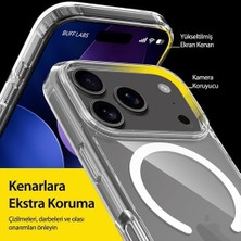 Karokstore Psr Aksesuar 17 Serisi Şeffaf Kılıf – M-Safe Hybrid Kapak, Manyetik Şarj Uyumlu, Darbeye Dayanıklı Air Space Köşe, Kamera ve Ekran Koruma (17 Pro)