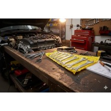 Karokstore 8 Parça Anahtar Takımı Seti Ağzı Açık Çift Taraflı 6-22MM 6X7-8X9-10X11-12X13-14X15-16X17-18X19-20X22 Araba Motorsiklet Bisiklet Tamiri Somun Sıkma Aparatı Ingiliz Anahtarı