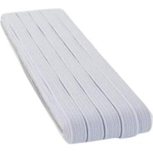Karokstore Yassı Don Lastiği 10 Metre – 1 cm Genişlik | Beyaz Renk Esnek Lastik Şerit, Dayanıklı Dikiş Aksesuarı